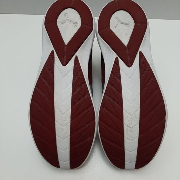 PUMA Rebel Mid-Top Slip-On Sneakers Shoes Burgundy Red Sz 9 - Picture 14 of 16